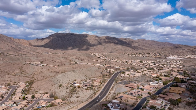 mountain view with a residential view