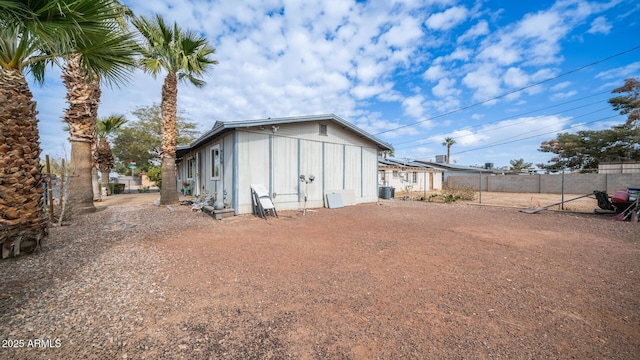 view of back of property