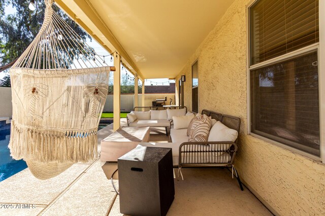 8807 E Dahlia Dr, Scottsdale, AZ 85260 - view of patio / terrace with outdoor lounge area