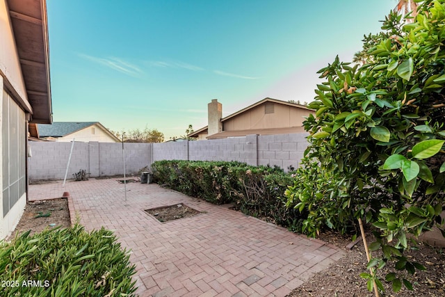 view of patio / terrace with a fenced backyard