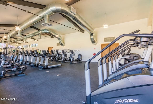 view of exercise room