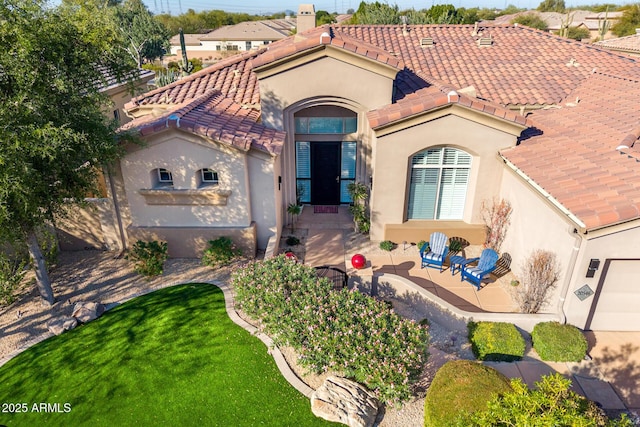 view of mediterranean / spanish-style house