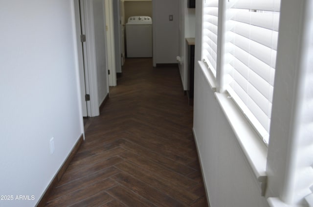 6620 W Shaw Butte Dr, Glendale, AZ 85304 - hall featuring washer / clothes dryer and baseboards
