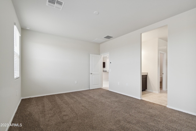 view of carpeted empty room