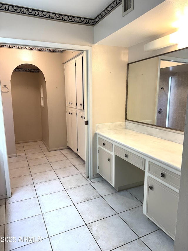 8552 E Via Del Palacio, Scottsdale, AZ 85258 - bathroom featuring tile patterned floors, vanity, and visible vents