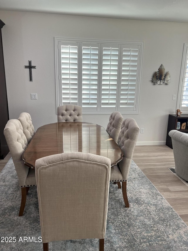 dining room featuring hardwood / wood-style floors