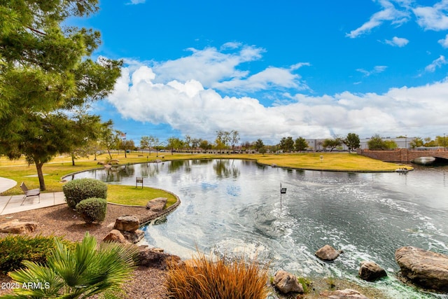 view of water feature