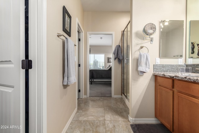 hallway with light tile flooring