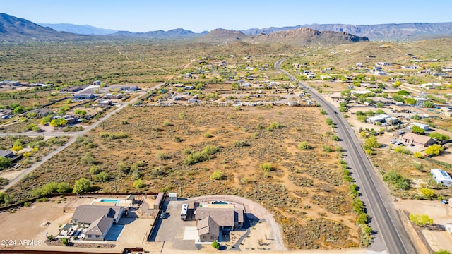 aerial view featuring a mountain view