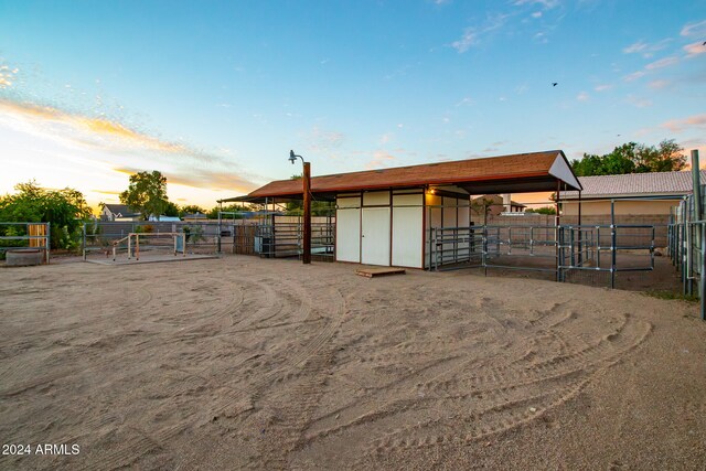 view of stable