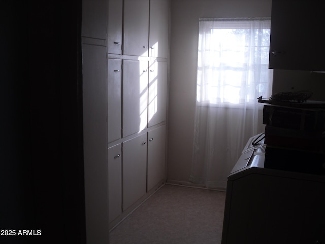 interior space with white cabinets