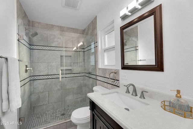 6201 E Waltann Ln, Scottsdale, AZ 85254 - bathroom featuring a shower stall and vanity