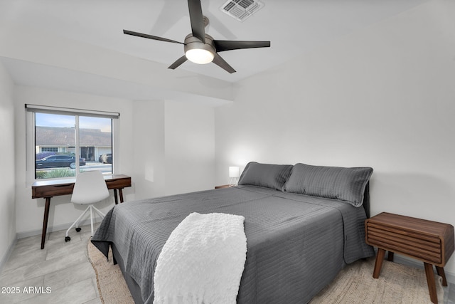 6201 E Waltann Ln, Scottsdale, AZ 85254 - bedroom featuring baseboards and a ceiling fan