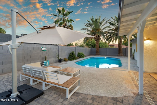 6201 E Waltann Ln, Scottsdale, AZ 85254 - view of pool with a patio area and a fenced backyard