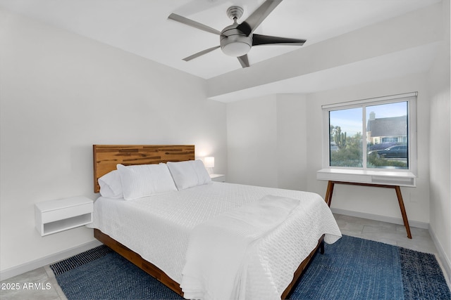6201 E Waltann Ln, Scottsdale, AZ 85254 - bedroom with baseboards and ceiling fan