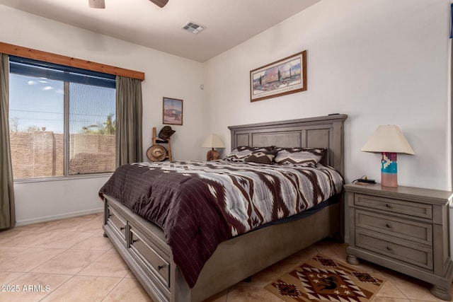 5271 E 10th Ave, Apache Junction, AZ 85119 - bedroom featuring light tile patterned flooring and ceiling fan