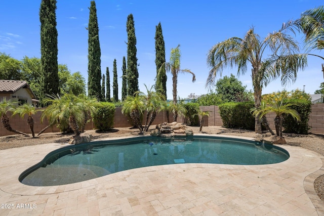 2614 E Carob Dr, Gilbert, AZ 85298 - view of pool featuring a fenced backyard and a patio area