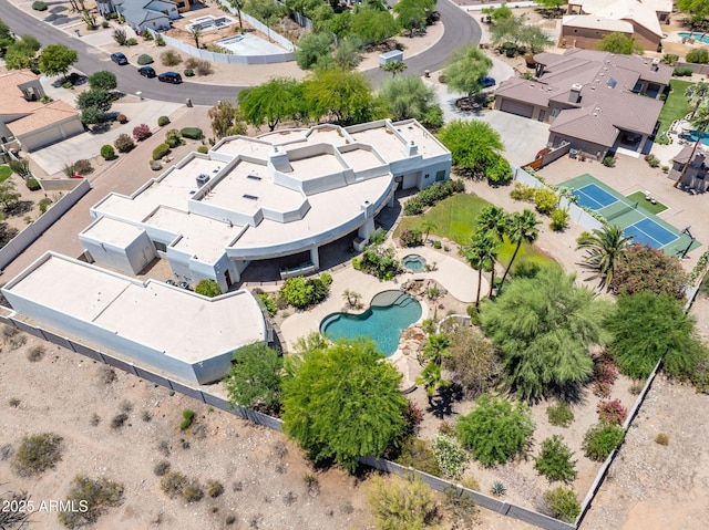 11717 E Estrella Ave, Scottsdale, AZ 85259 - aerial perspective of suburban area with a pool