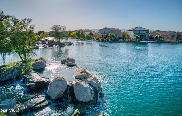 water view featuring a residential view