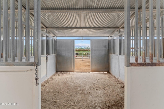 view of stable