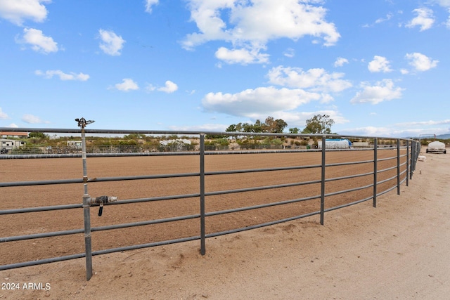 view of gate with an enclosed area