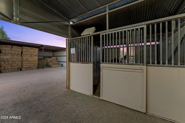 view of stable with an outdoor structure