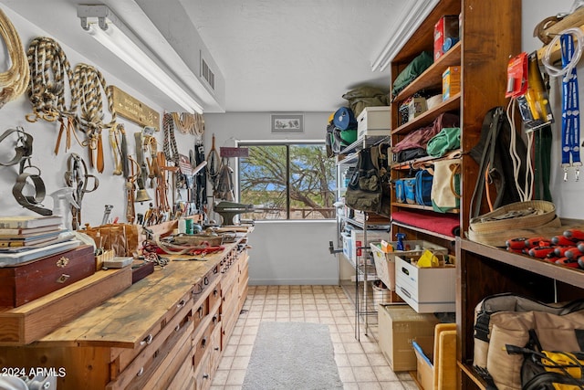 kitchen with visible vents and tile patterned floors