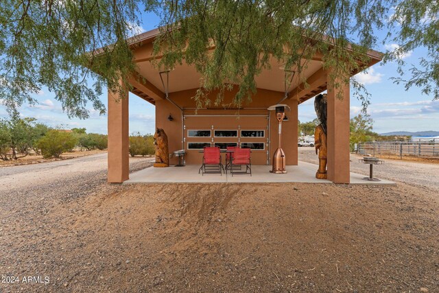 view of community featuring a patio area