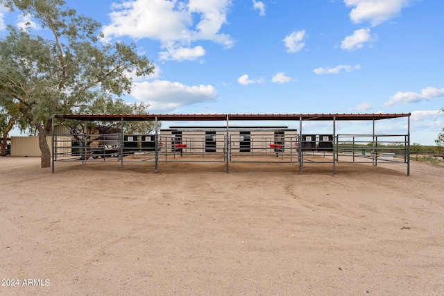 view of horse barn