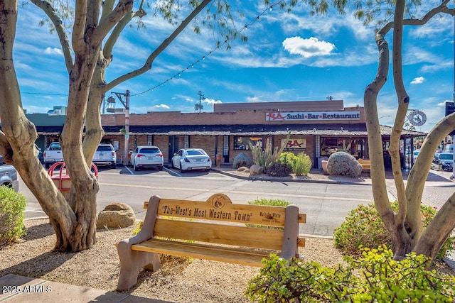 exterior space featuring uncovered parking