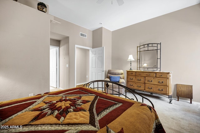 16357 E Arrow Dr Unit 115, Fountain Hills, AZ 85268 - bedroom with carpet floors, baseboards, and ceiling fan