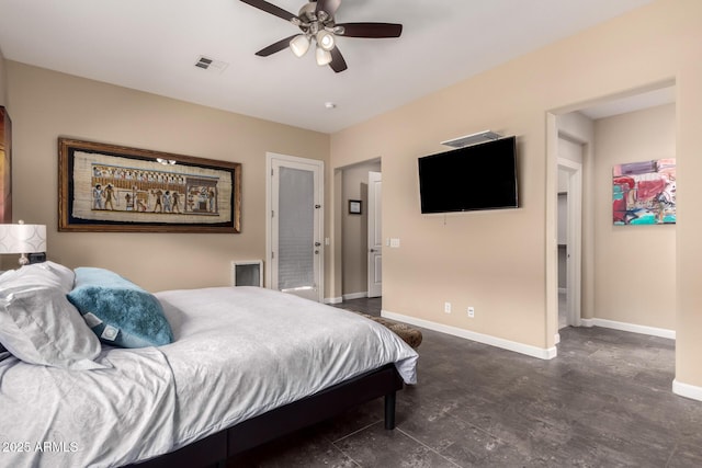 20532 W Summit Pl, Buckeye, AZ 85396 - bedroom with baseboards and ceiling fan