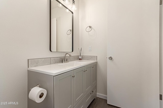 2826 E Cactus Rd, Phoenix, AZ 85032 - bathroom with vanity and wood finished floors