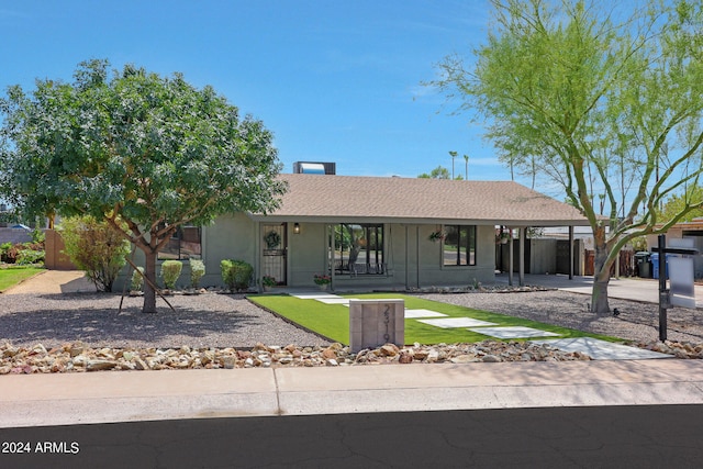 view of ranch-style home