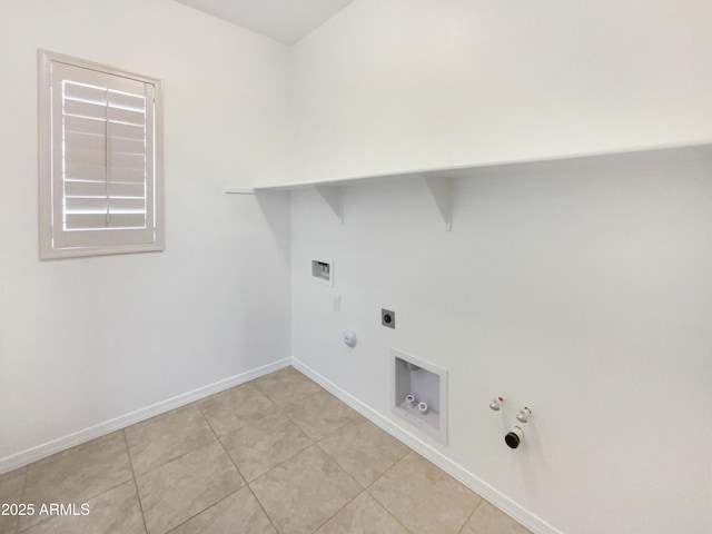 10559 E Simone Ave, Mesa, AZ 85212 - laundry area with gas dryer hookup, hookup for a washing machine, hookup for an electric dryer, and light tile patterned floors