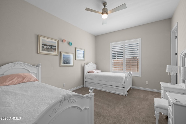 5250 S Wesley Cir, Mesa, AZ 85212 - carpeted bedroom with baseboards and a ceiling fan