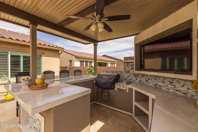 5250 S Wesley Cir, Mesa, AZ 85212 - view of patio / terrace with ceiling fan