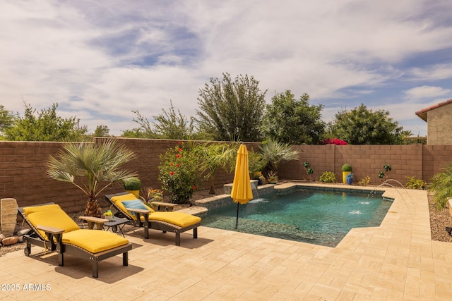 5250 S Wesley Cir, Mesa, AZ 85212 - view of pool featuring a fenced backyard and a patio area
