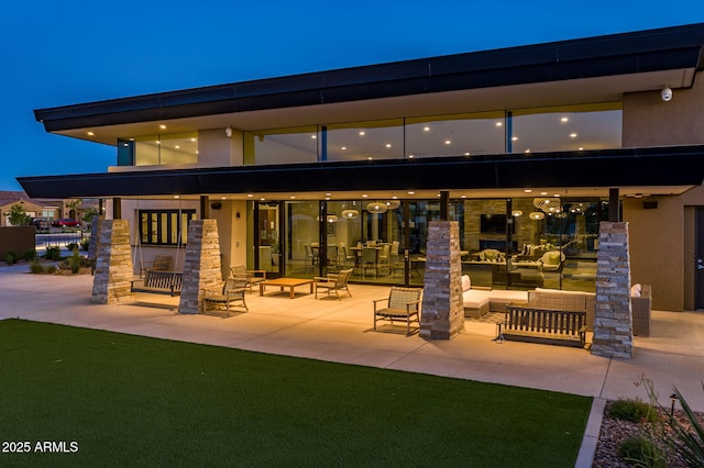 5250 S Wesley Cir, Mesa, AZ 85212 - patio at night featuring a patio area