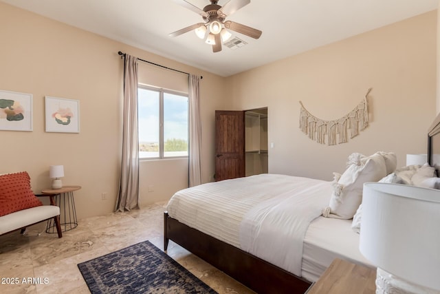 30505 N 136th St, Scottsdale, AZ 85262 - bedroom with visible vents and a ceiling fan