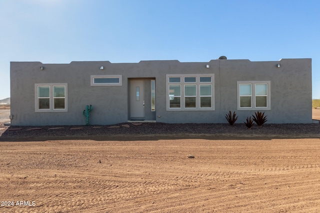 view of pueblo revival-style home