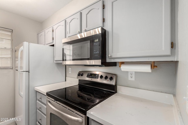 kitchen with appliances with stainless steel finishes