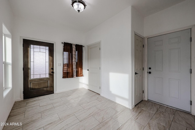 view of entrance foyer