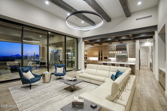 building lobby with visible vents