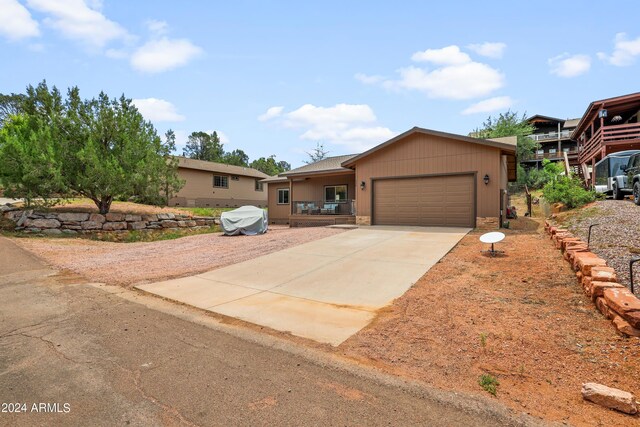 view of ranch-style home