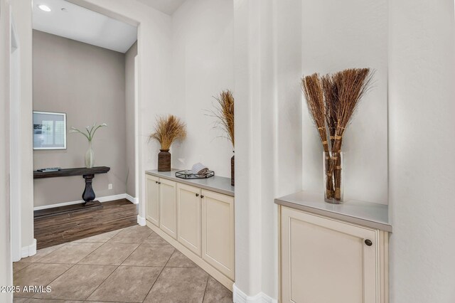 37308 N 100th Pl, Scottsdale, AZ 85262 - hallway featuring light tile patterned floors, recessed lighting, and baseboards