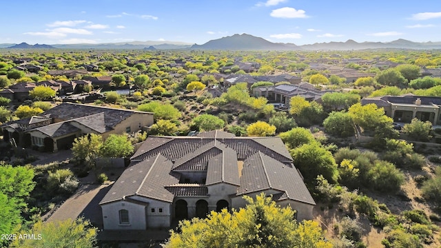 37308 N 100th Pl, Scottsdale, AZ 85262 - drone / aerial view with a residential view and a mountain view