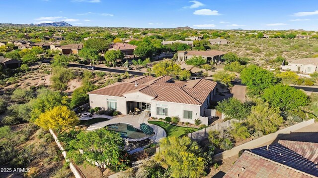 37308 N 100th Pl, Scottsdale, AZ 85262 - drone / aerial view featuring a mountain view and a residential view
