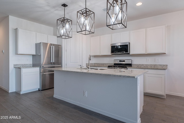 6117 S Adelle, Mesa, AZ 85212 - kitchen featuring baseboards, appliances with stainless steel finishes, dark wood-style floors, and a sink