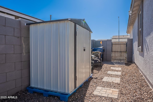 6117 S Adelle, Mesa, AZ 85212 - view of shed with fence and a gate